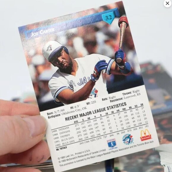 DonRuss Toronto Blue Jay MLB Baseball Cards 92/93 McDonalds Great Moments & MVP - Picture 6 of 14